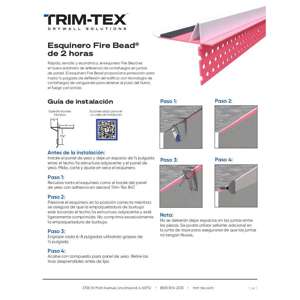 Preview of 2-Hour Fire Bead Installation Guide R1 ES